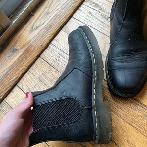 Dr. Martens 2976 Slip Resistant Leather Chelsea Boots - Black, Women’s 9 US